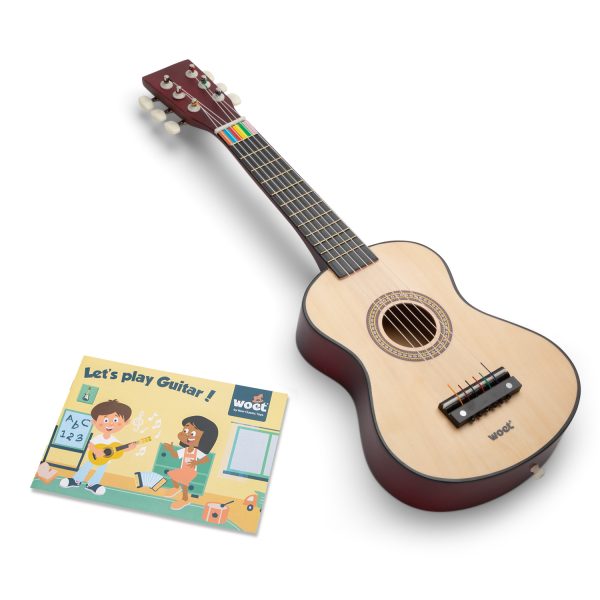 Speelgoed gitaar - naturel