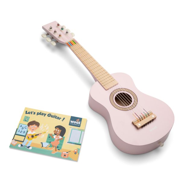 Speelgoed gitaar - roze