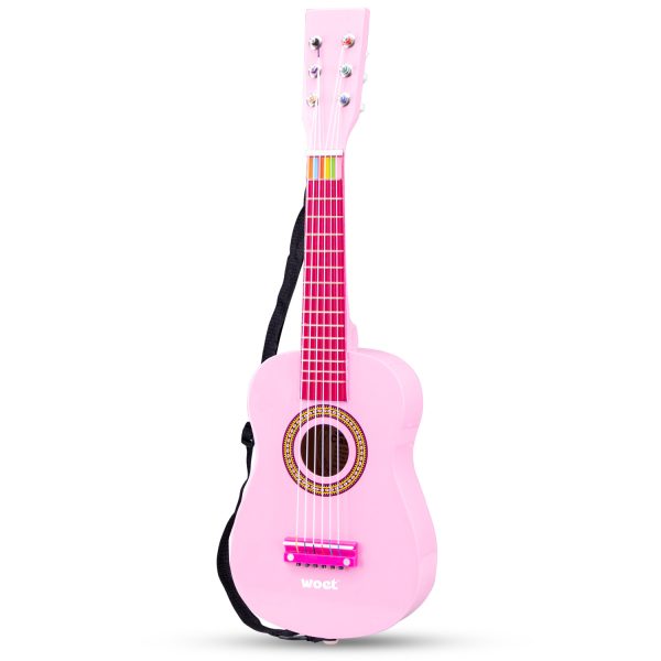 Speelgoed gitaar - roze