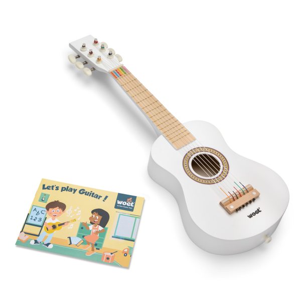 Speelgoed gitaar - wit