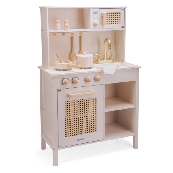 Kinderkeuken - rotan - roze
